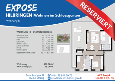 Penthouse zum Kauf Provisionsfrei 460.000 € 112,2 m² 2. Geschoss Hilbringen Merzig 66663